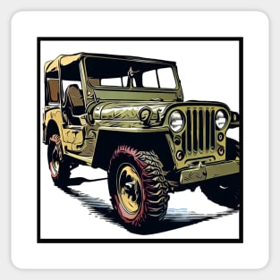 Jeep Willys Sticker